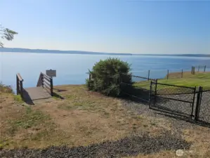 Community beach stairs
