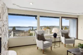 Spectacular View of Puget Sound and the Olympics