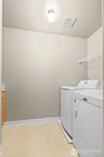 Upper-level laundry for your convenience