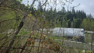 site from the access road above