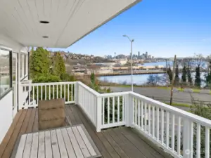 South facing deck with stunning views.