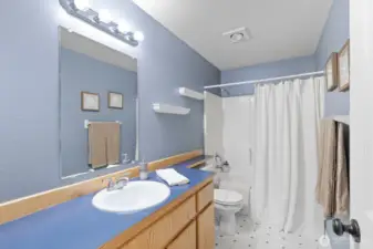 Upper Bathroom-Tub/Shower