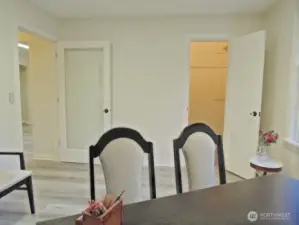 This bedroom is staged as an office space.