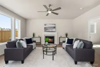 Home is under construction. Photos are of a previously built home from the same community with similar finishes that are staged. Builder reserves the right to change features, plans, prices & specifications without notice. Features vary by plan. Buyer to verify square footage.