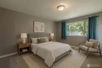 Virtually Staged primary bedroom