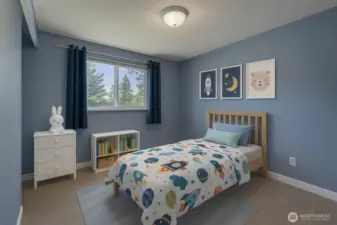 Virtually Staged bedroom