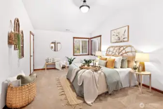 Primary bedroom has 2 walk in closets!