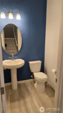 1/2 bathroom first floor.