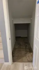 additional storage under the stairs.
