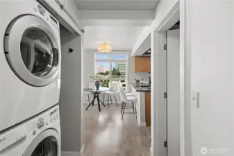 In unit stackable W/D!