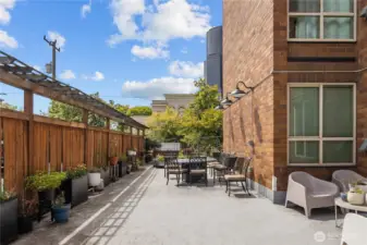 Private, Gated community patio.