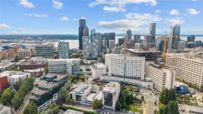 The Sunning Seattle Skyline and Puget Sound.