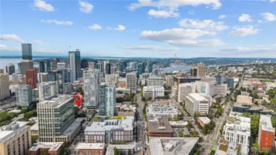 In the heart of the Seattle City landscape.