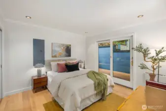 Bedroom #3, an en suite on the upper floor.