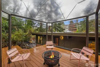 Gazebo in the woods.