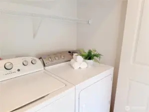 All appliances go with the home, including this washer and dryer
