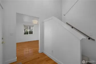 Soaring entry! Hardwood flooring throughout living, dining and family room.
