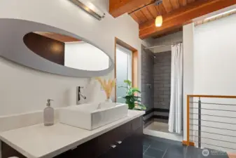 Upstairs 3/4 bathroom