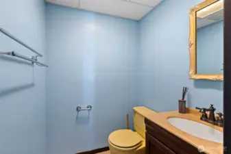 Half Bath in the basement.