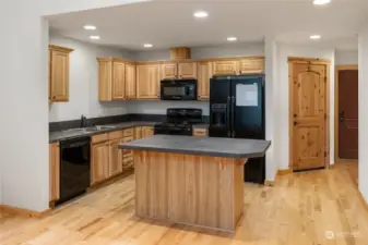 Well-appointed kitchen with all appliances included.