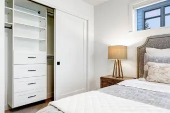 All bedrooms have been outfitted with custom closet build outs and custom blinds!