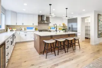 Light and bright kitchen is a joy to wake up to!