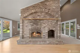Fireplace in Kitchen