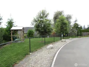 COVERED SHELTER FOR YOU & ROOM FOR YOUR DOG TO GET THEIR EXERCISE.