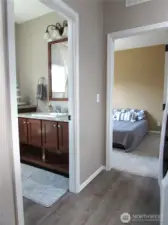 BATH OFF MASTER WITH WALK-IN SHOWER.