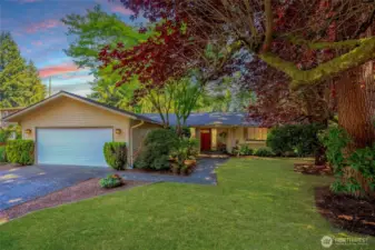 Welcome home:  On level Living in this tranquil setting in Huckleberry near Mill Creek Country Club.