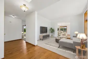 Formal living room. Virtually staged