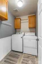 The laundry room is a good size.