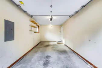 Garage fully drywalled