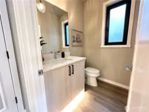 Main floor powder room