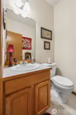 Downstairs half guest bathroom