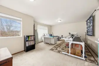 Spacious flex room upstairs