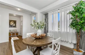 Formal dining room off the entry way