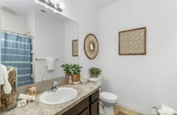 Welcoming guest bathroom