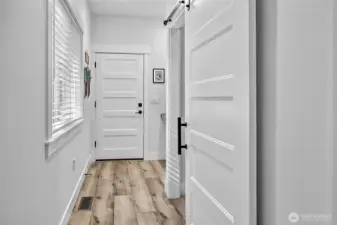 Back Entry with Custom Built-Ins & Laundry Room