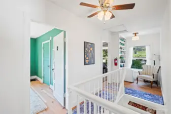 Stair landing and entrance to upper bedrooms