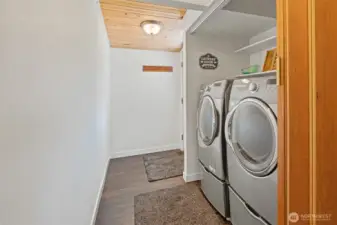 laundry space on main level- availability for secondary laundry in basement.