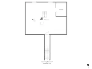 Basement with exterior entrance