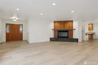 Main floor entryway and living room