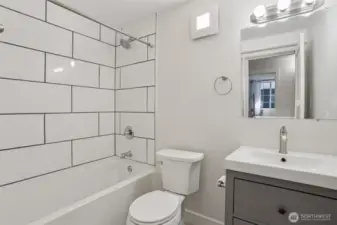 Basement apartment master bath