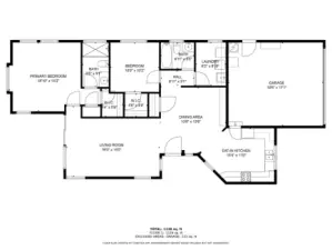 Floor plan with measurements.