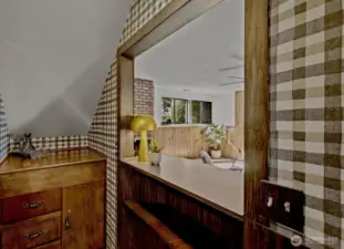 The original bar room w/ door