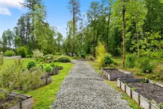Raised garden with full sun