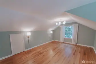 primary suite on second floor