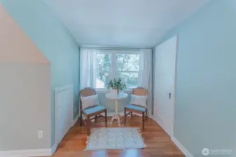 sitting space in the primary suite