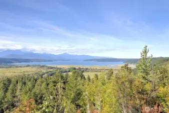 This is the actual view from the house that shares the driveway - taken from INSIDE THE HOUSE. This is NOT a drone shot! This property should be able to have pretty much the same view (buyer to verify).